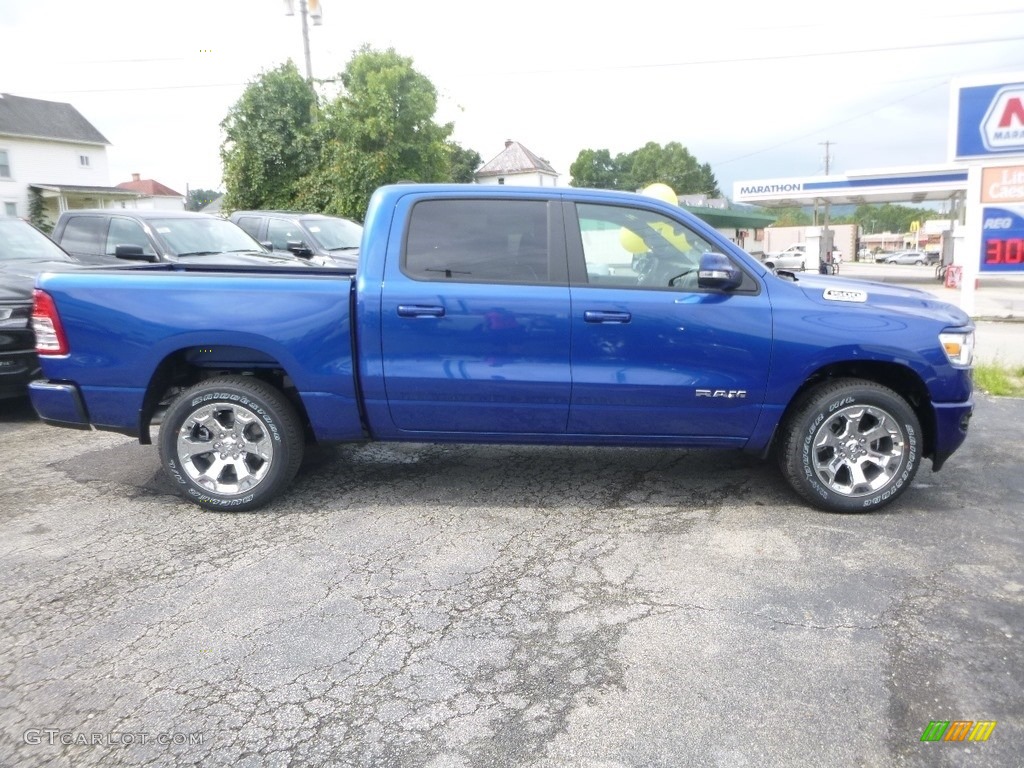2019 1500 Big Horn Crew Cab 4x4 - Blue Streak Pearl / Black photo #6