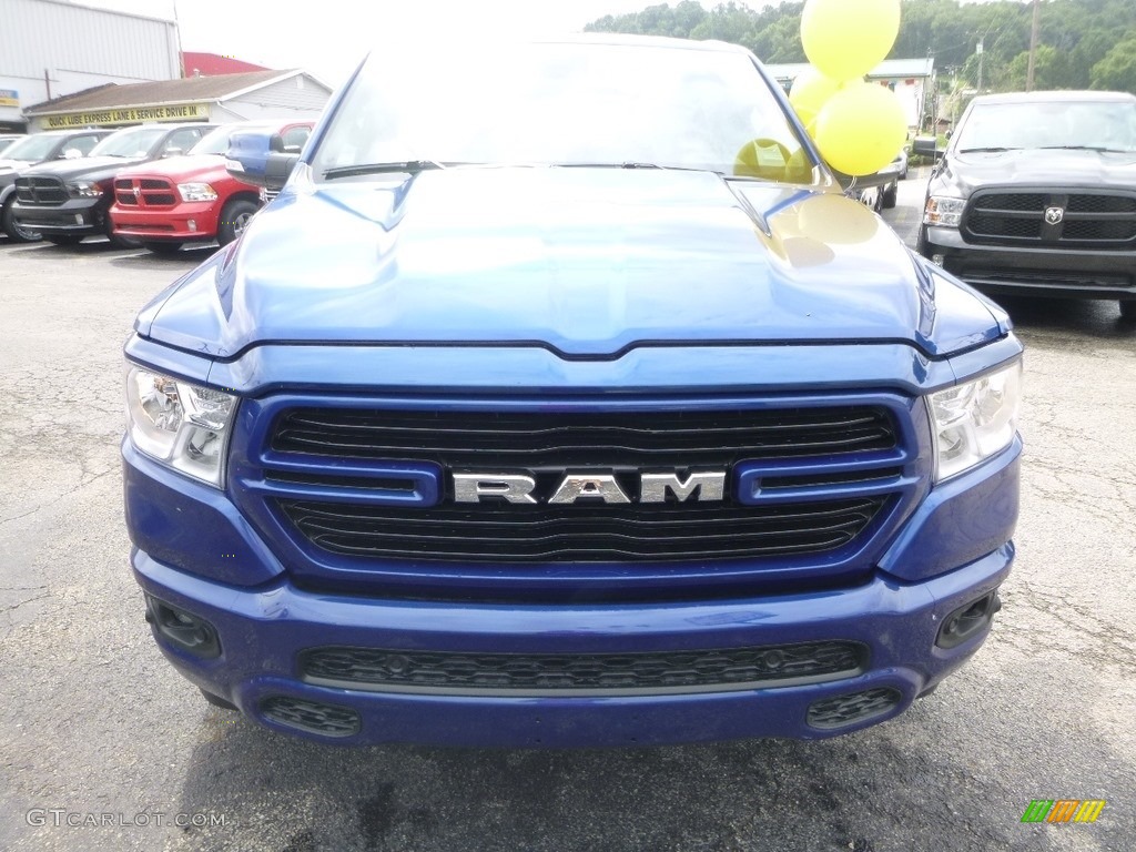 2019 1500 Big Horn Crew Cab 4x4 - Blue Streak Pearl / Black photo #8