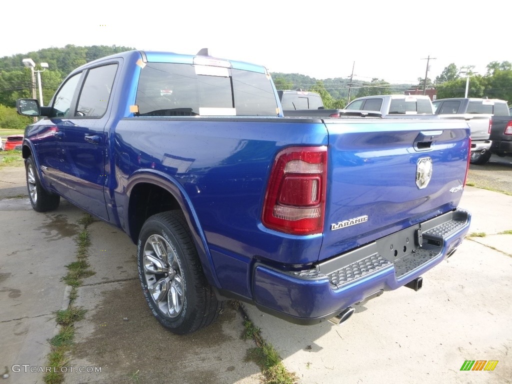 2019 1500 Laramie Crew Cab 4x4 - Blue Streak Pearl / Black photo #2