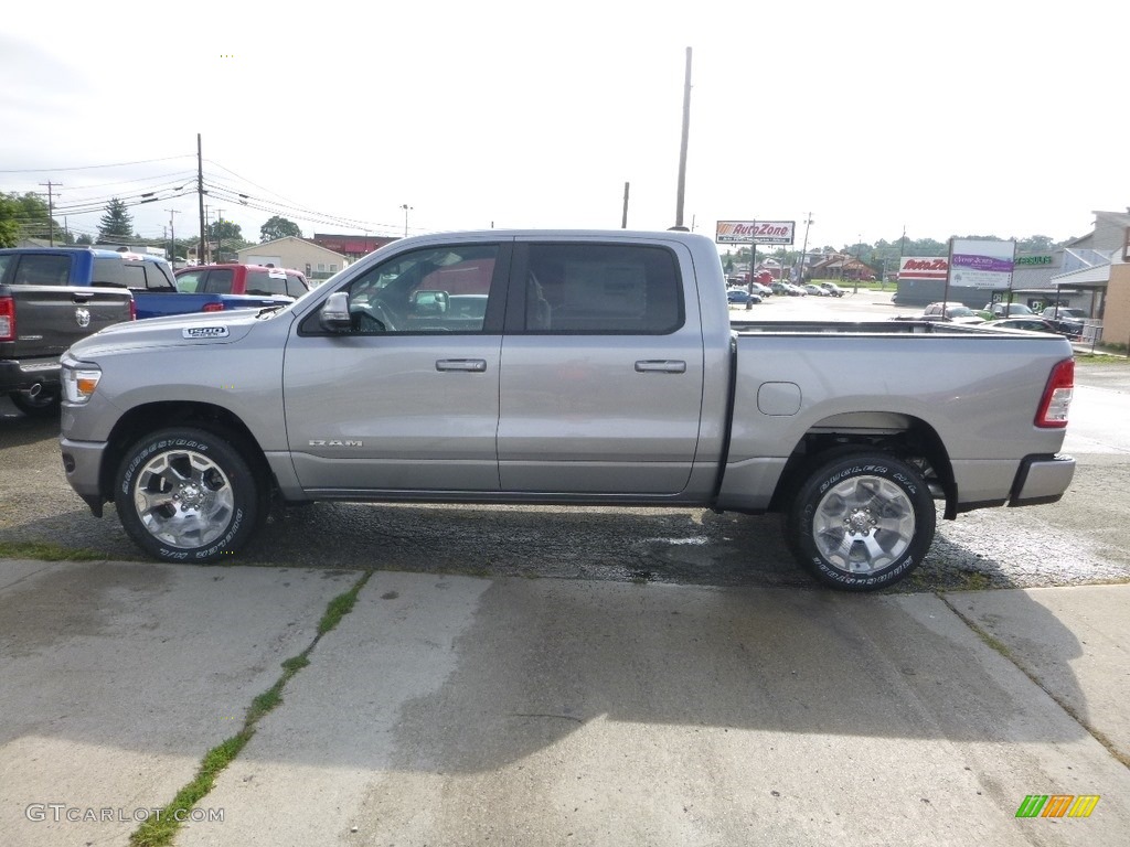 2019 1500 Big Horn Crew Cab 4x4 - Billett Silver Metallic / Black photo #2