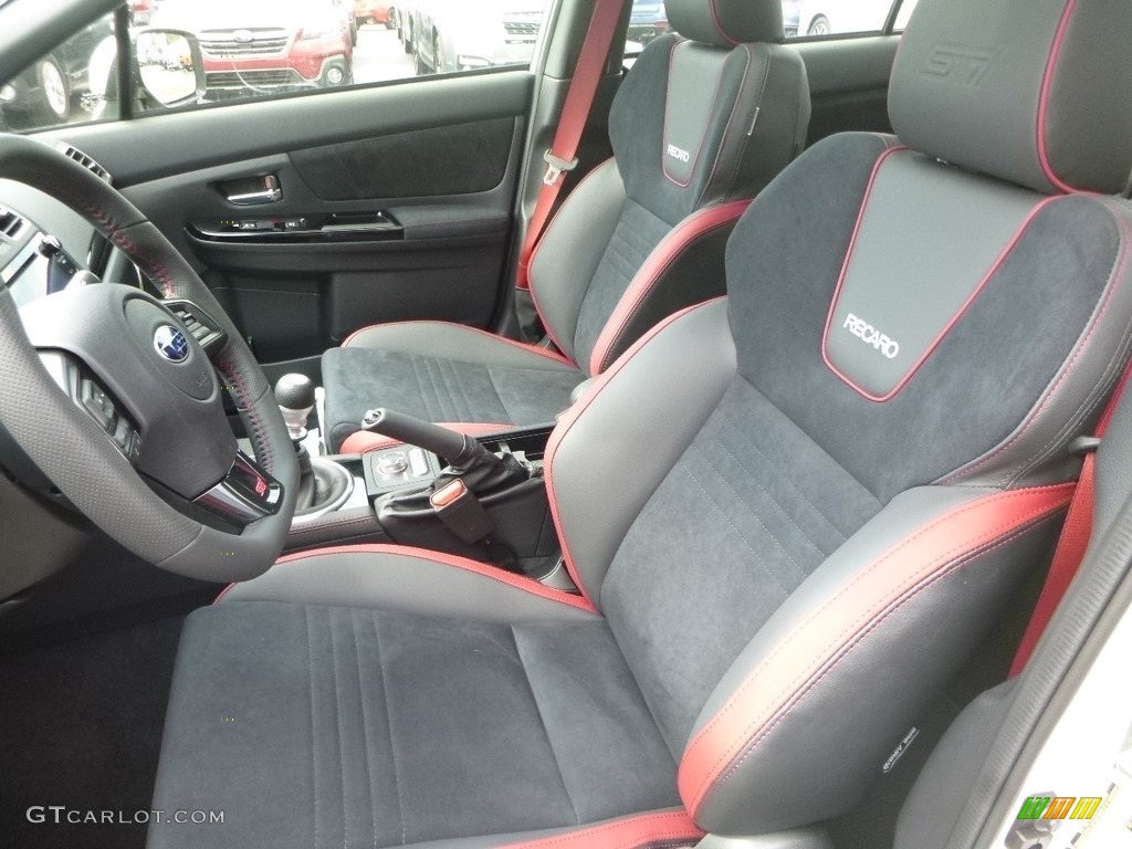 Recaro Black Ultrasuede/Carbon Black Interior 2019 Subaru WRX STI Limited Photo #128963088