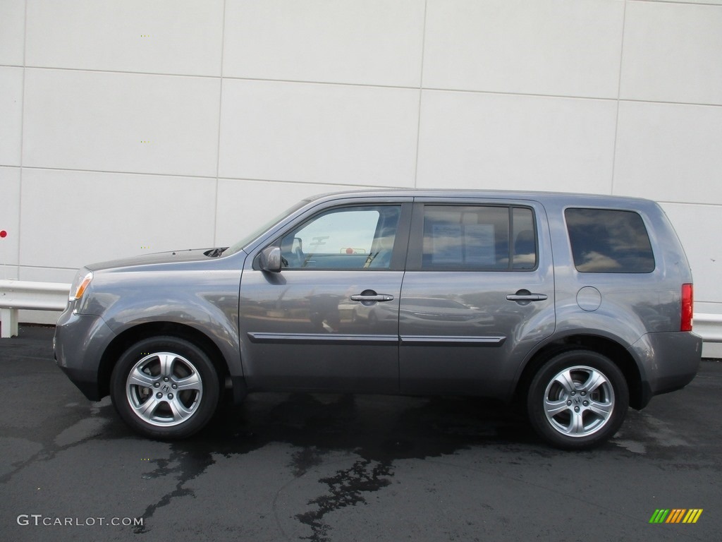 2015 Pilot EX 4WD - Modern Steel Metallic / Gray photo #2