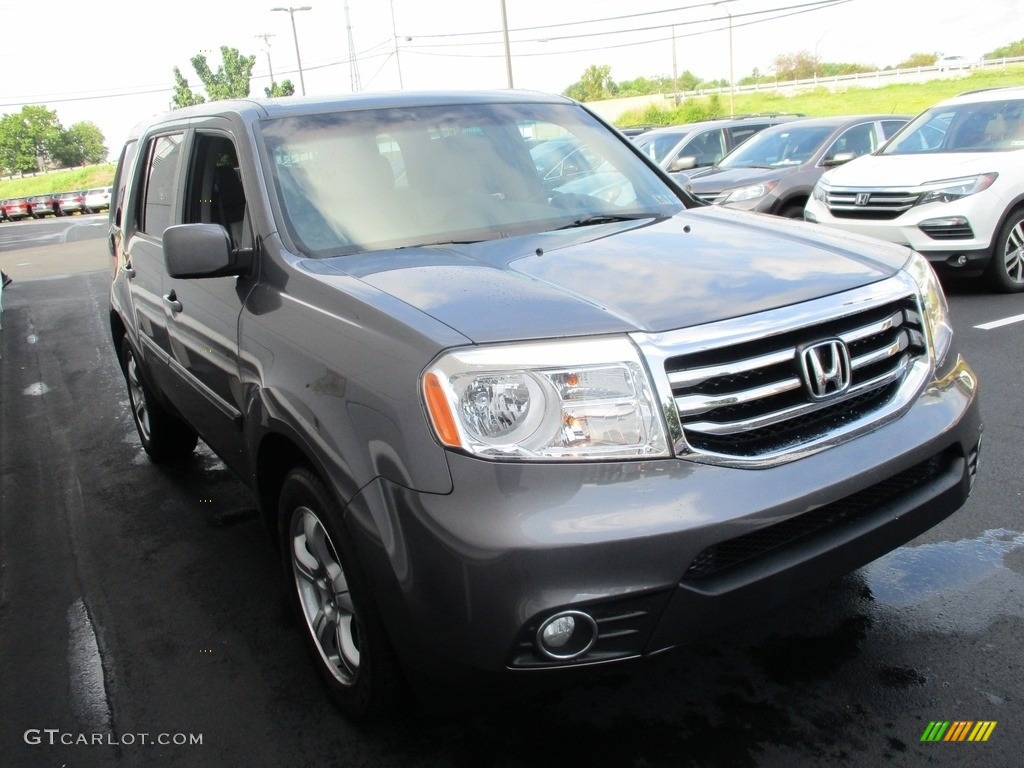 2015 Pilot EX 4WD - Modern Steel Metallic / Gray photo #6
