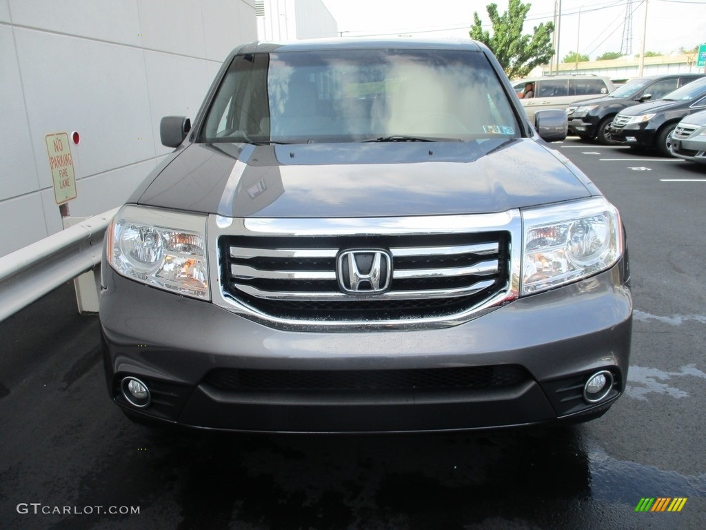 2015 Pilot EX 4WD - Modern Steel Metallic / Gray photo #7
