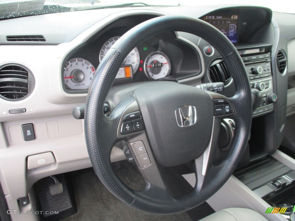 2015 Pilot EX 4WD - Modern Steel Metallic / Gray photo #13