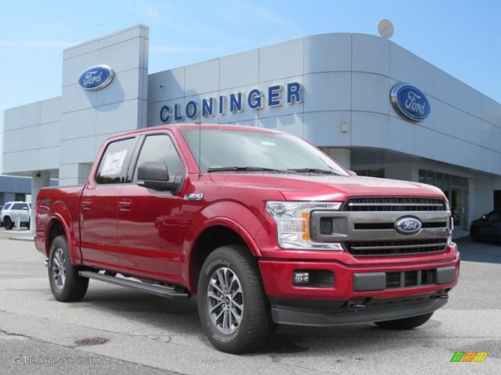 2018 F150 XLT SuperCrew 4x4 - Ruby Red / Black photo #1