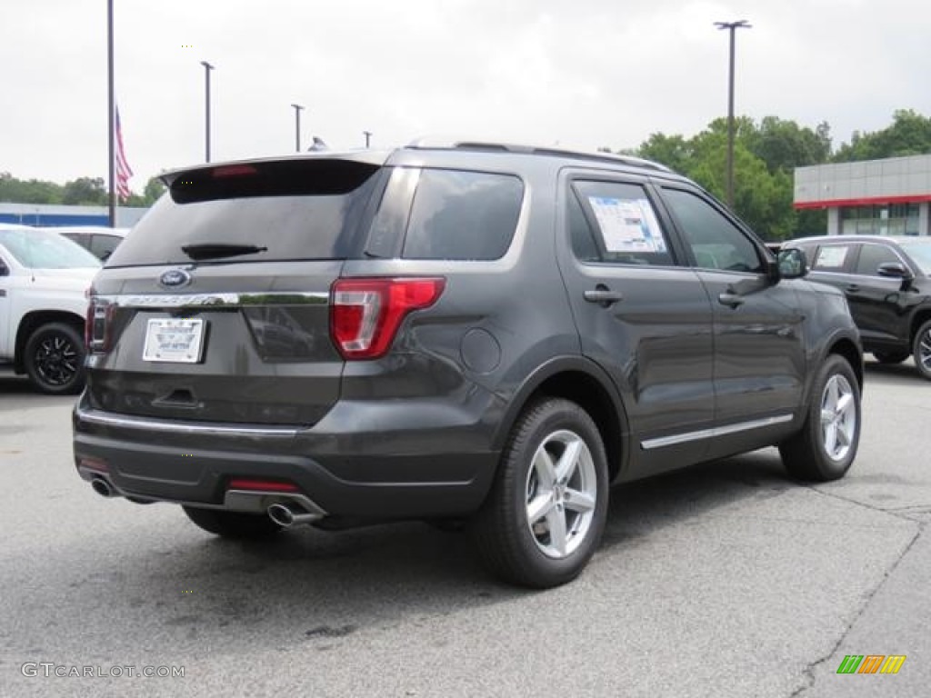 2018 Explorer XLT - Magnetic Metallic / Ebony Black photo #24