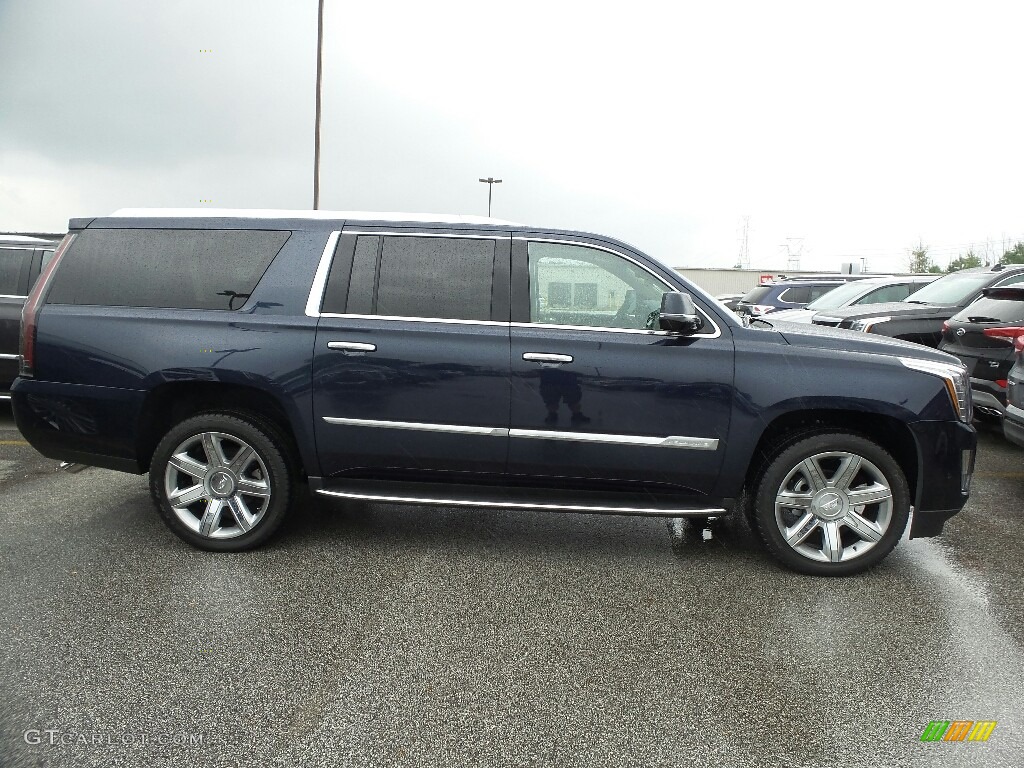 Dark Adriatic Blue Metallic 2019 Cadillac Escalade ESV Luxury 4WD Exterior Photo #128967724