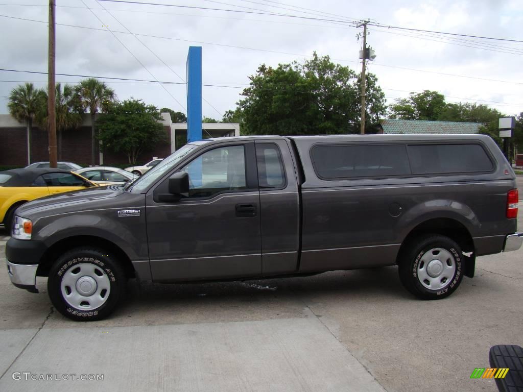 2005 F150 XL Regular Cab - Dark Shadow Grey Metallic / Medium Flint Grey photo #4