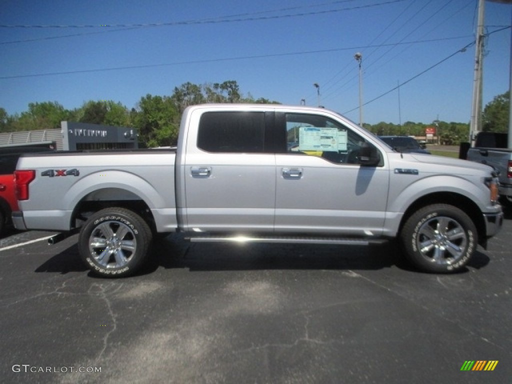 2018 F150 XLT SuperCrew 4x4 - Ingot Silver / Earth Gray photo #3