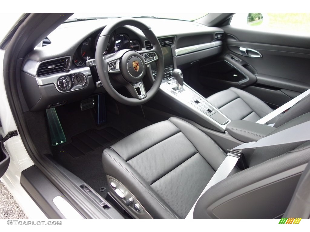 Black Interior 2019 Porsche 911 Carrera Coupe Photo #128975599