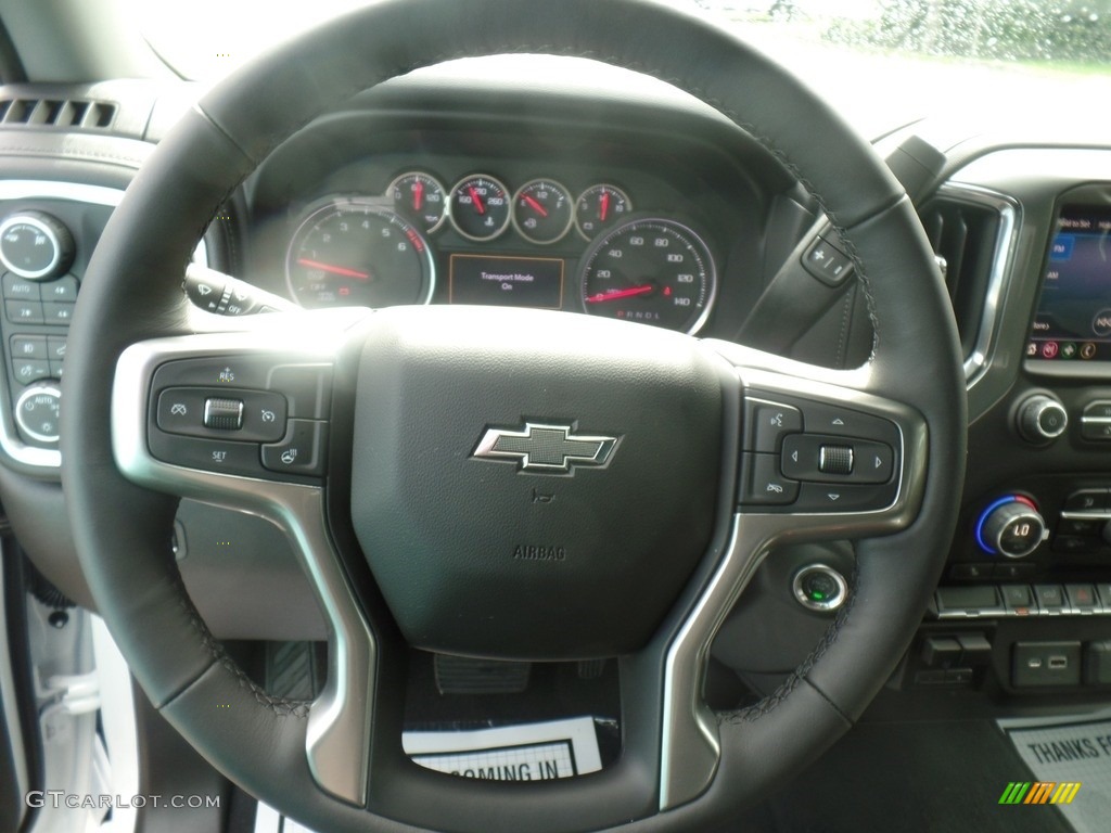 2019 Chevrolet Silverado 1500 RST Crew Cab 4WD Jet Black Steering Wheel Photo #128977357