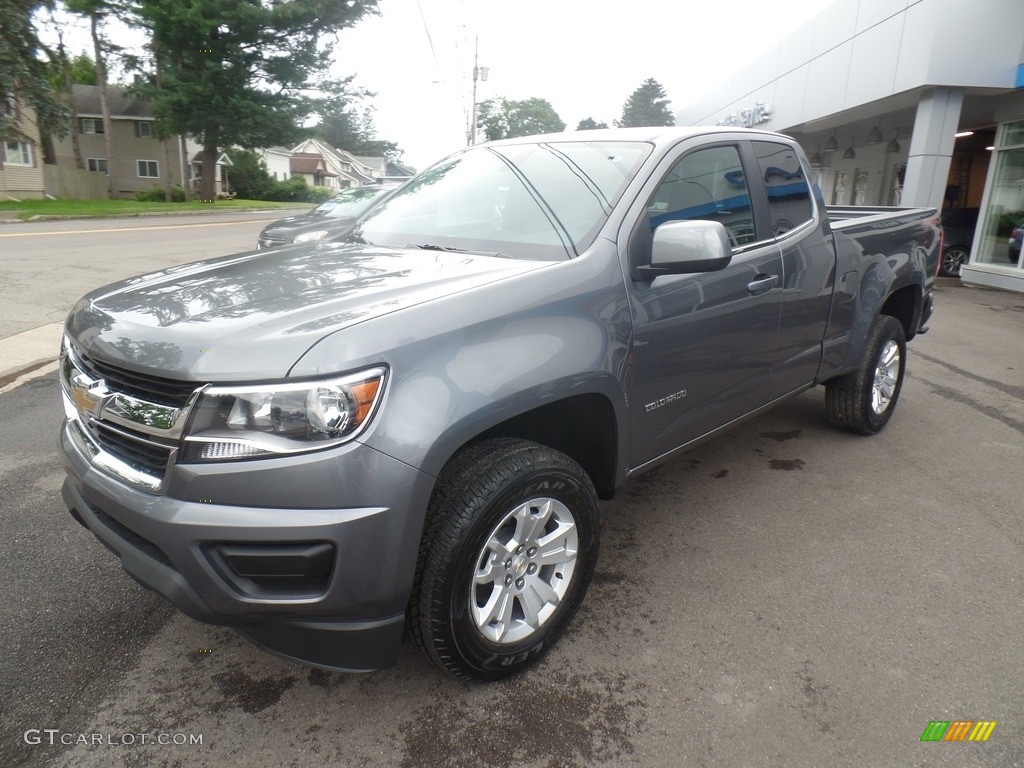 Satin Steel Metallic 2019 Chevrolet Colorado LT Extended Cab 4x4 Exterior Photo #128978239