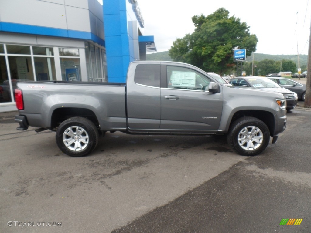 Satin Steel Metallic 2019 Chevrolet Colorado LT Extended Cab 4x4 Exterior Photo #128978323