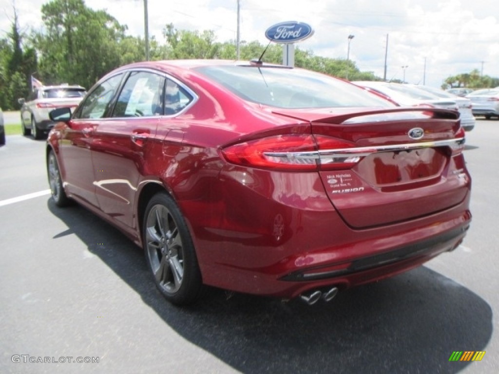 2017 Fusion Sport AWD - Ruby Red / Dark Earth Grey photo #8