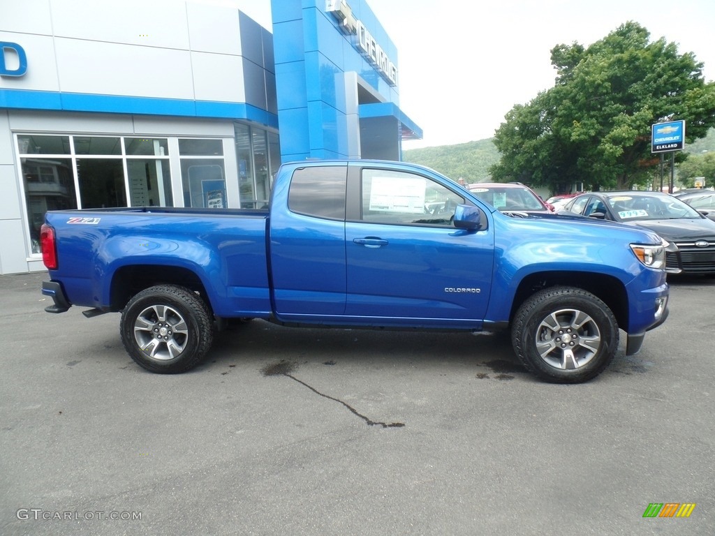 Kinetic Blue Metallic 2019 Chevrolet Colorado Z71 Extended Cab 4x4 Exterior Photo #128979592