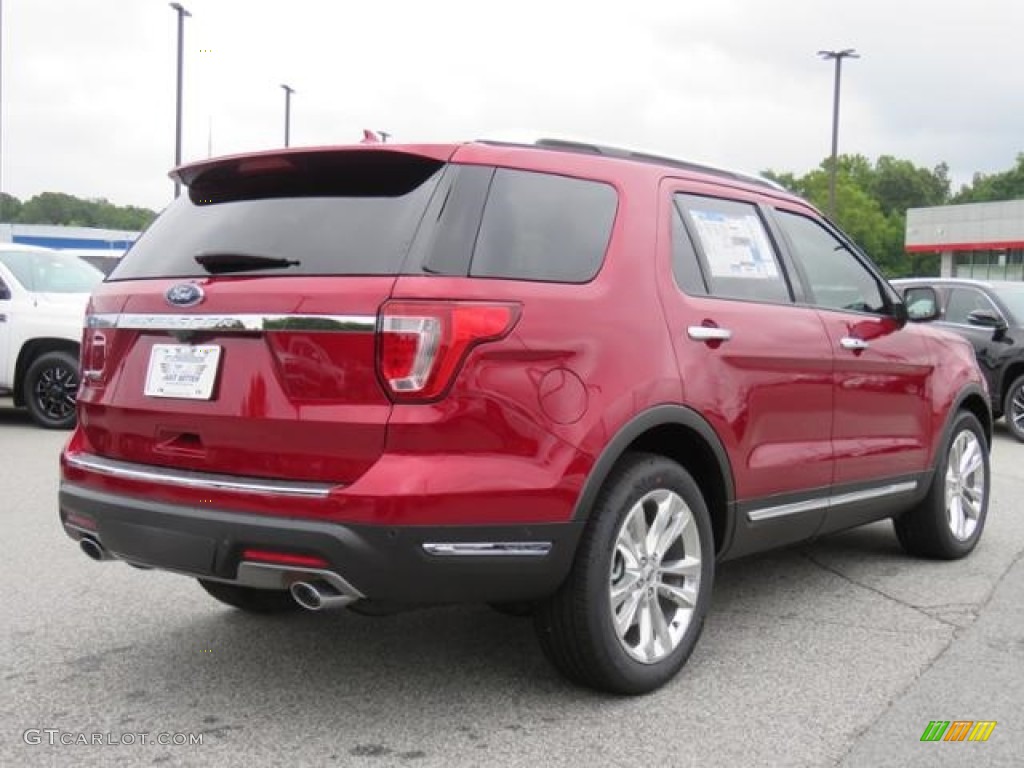 2018 Explorer Limited - Ruby Red / Ebony Black photo #23