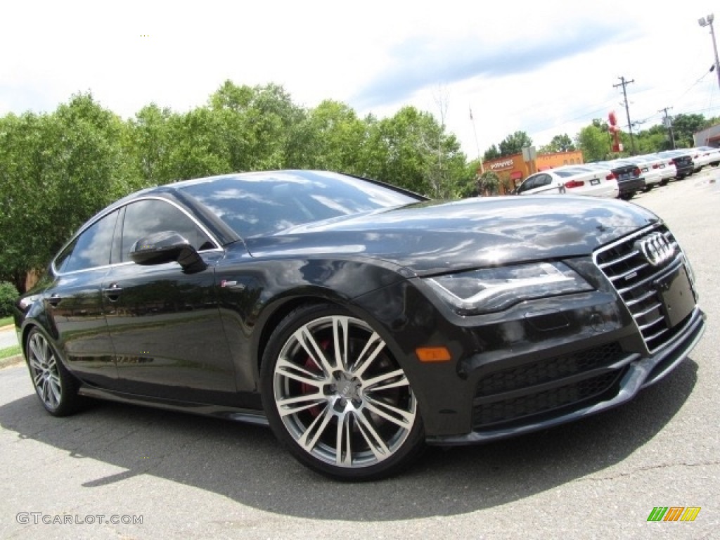 2012 A7 3.0T quattro Prestige - Brilliant Black / Velvet Beige photo #2
