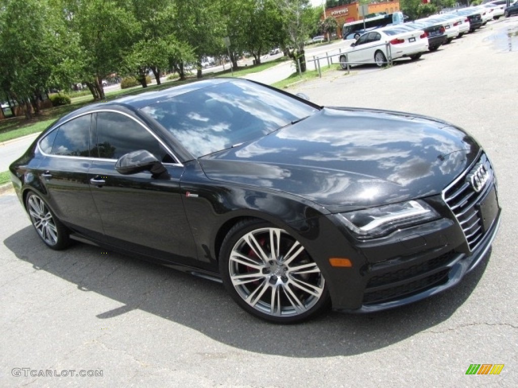 2012 A7 3.0T quattro Prestige - Brilliant Black / Velvet Beige photo #3