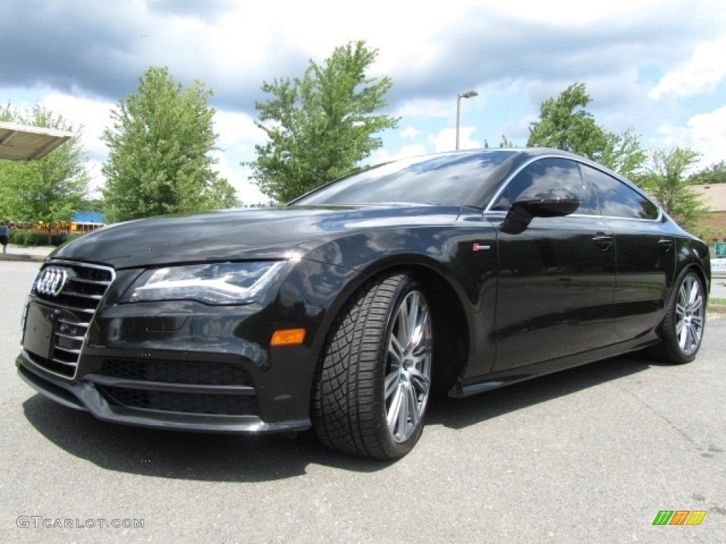2012 A7 3.0T quattro Prestige - Brilliant Black / Velvet Beige photo #6