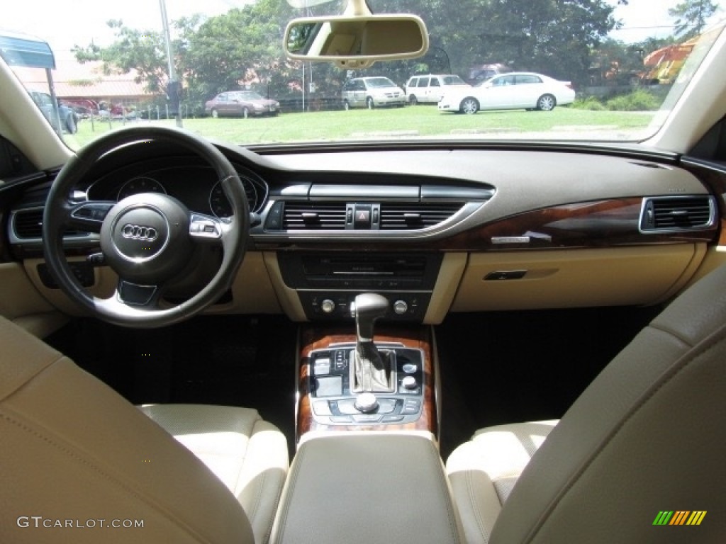 2012 A7 3.0T quattro Prestige - Brilliant Black / Velvet Beige photo #13