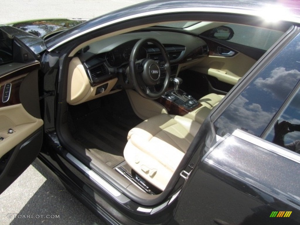 2012 A7 3.0T quattro Prestige - Brilliant Black / Velvet Beige photo #17
