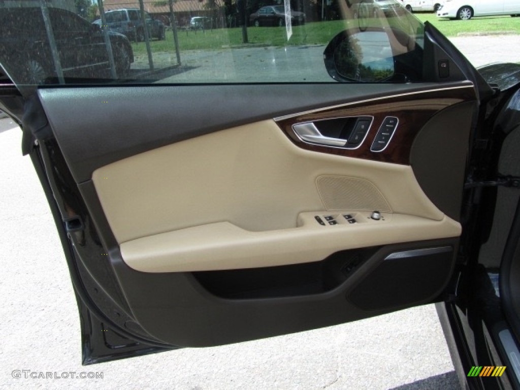 2012 A7 3.0T quattro Prestige - Brilliant Black / Velvet Beige photo #18