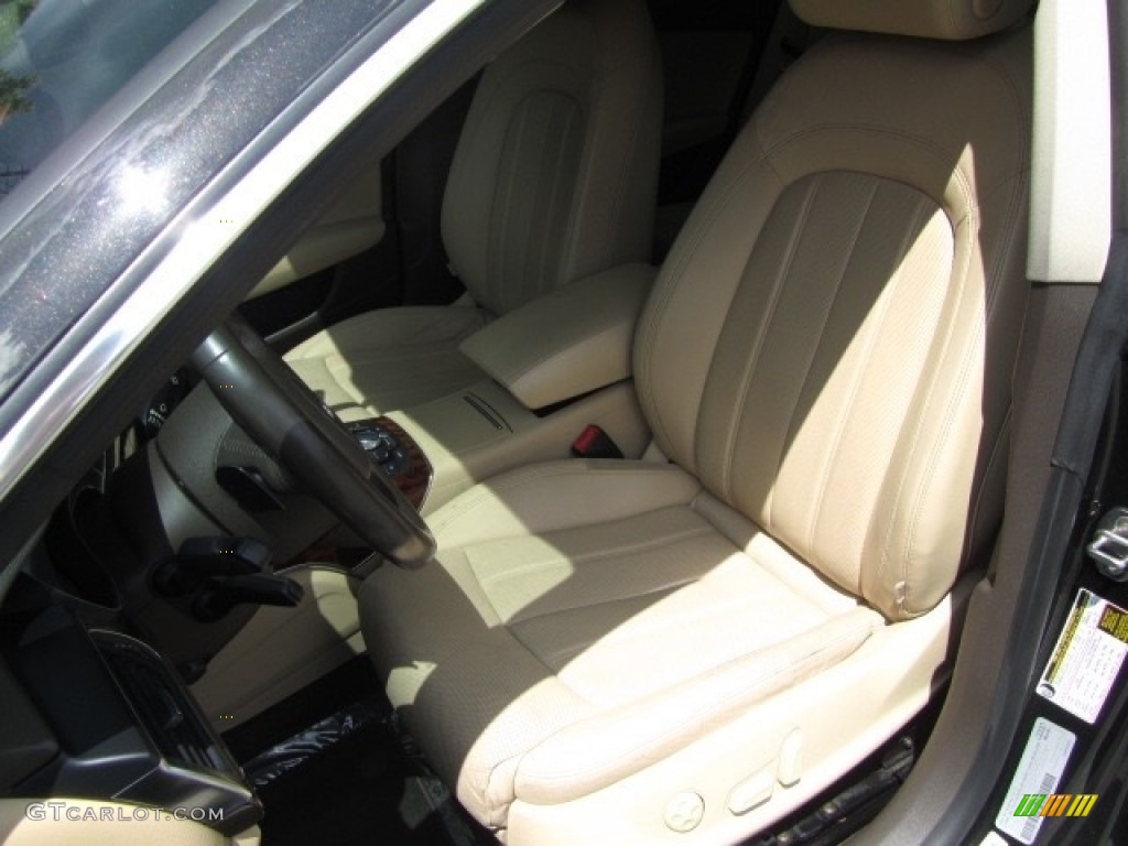 2012 A7 3.0T quattro Prestige - Brilliant Black / Velvet Beige photo #19