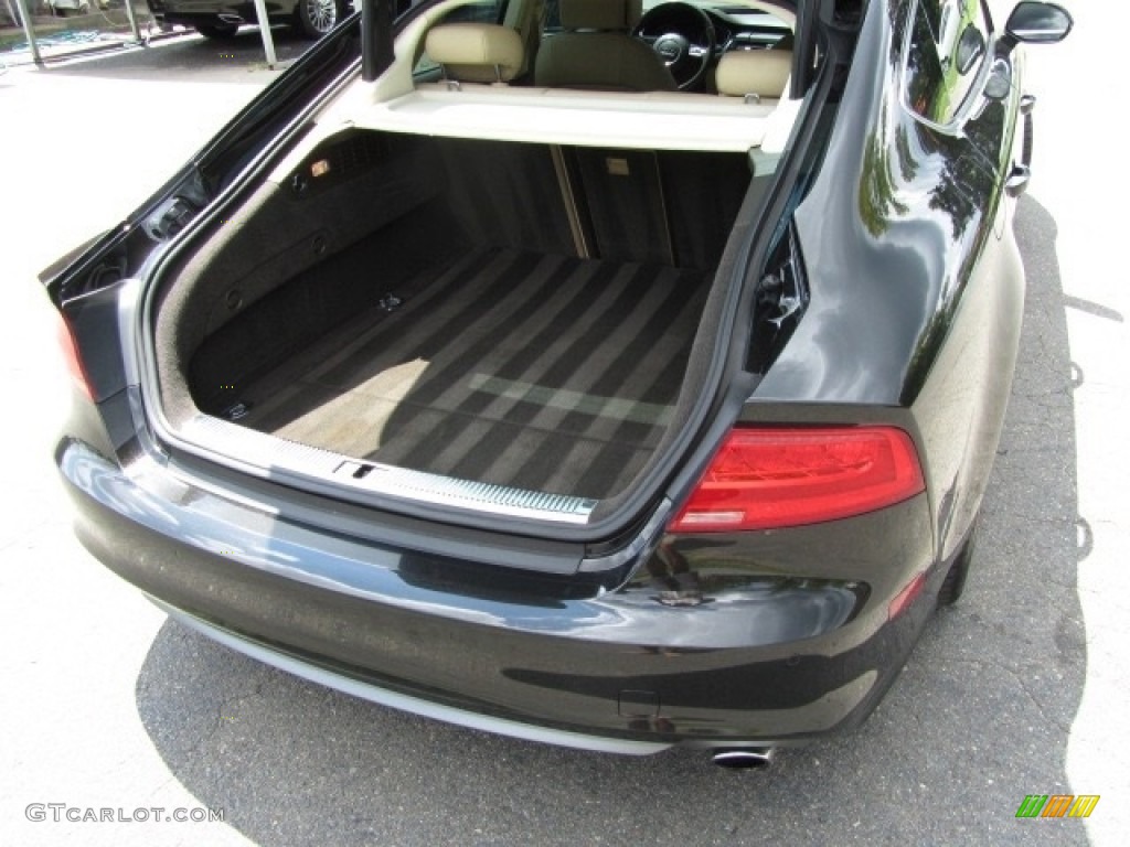 2012 A7 3.0T quattro Prestige - Brilliant Black / Velvet Beige photo #21