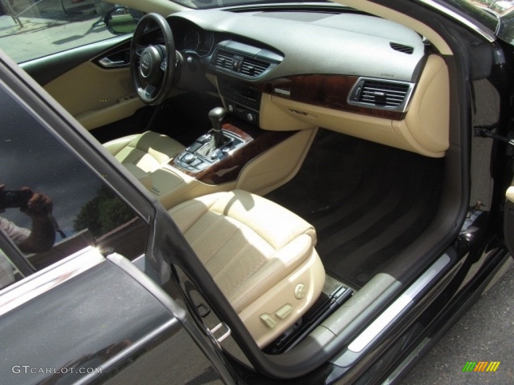 2012 A7 3.0T quattro Prestige - Brilliant Black / Velvet Beige photo #22