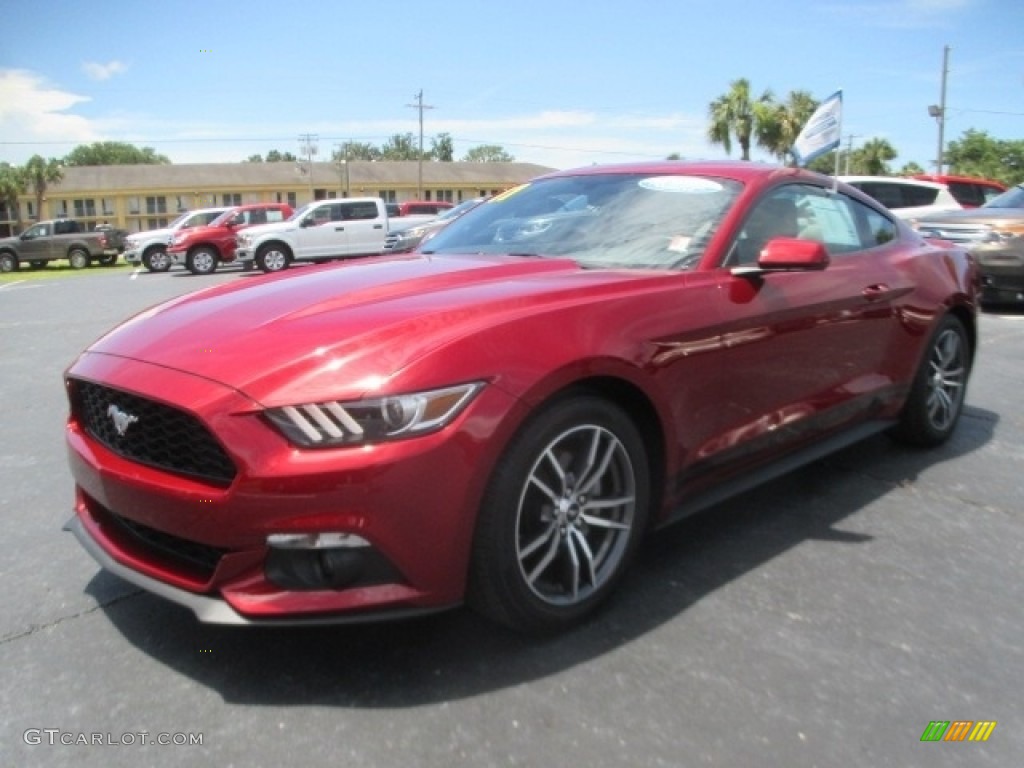 2017 Mustang Ecoboost Coupe - Ruby Red / Ceramic photo #1