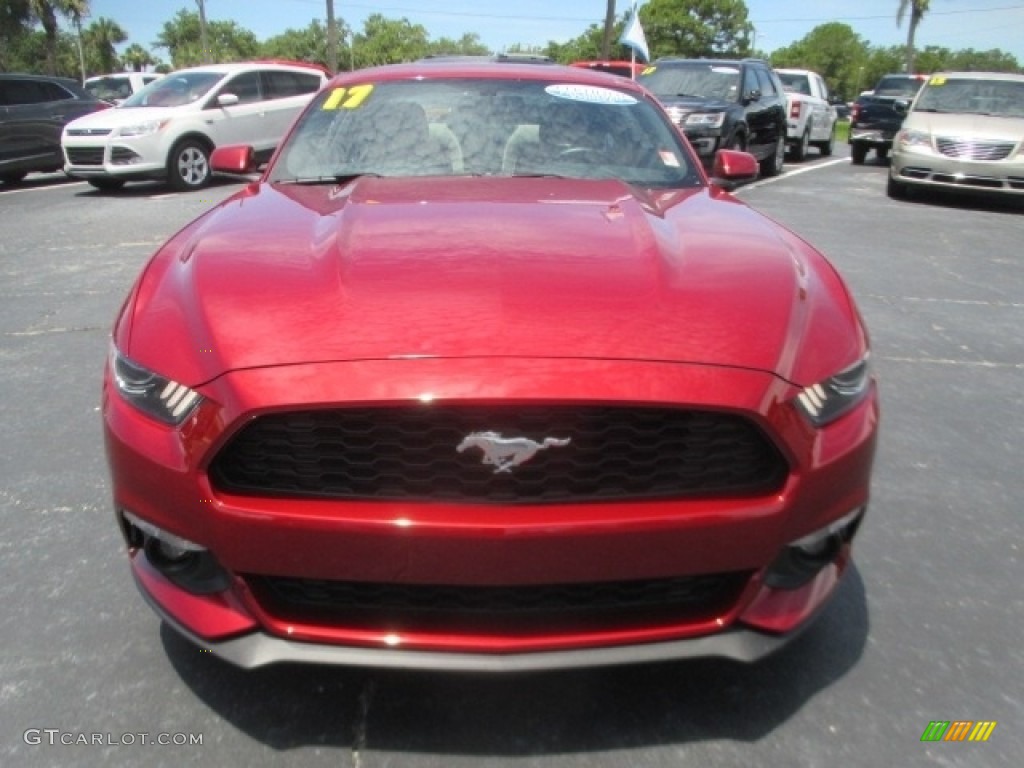 2017 Mustang Ecoboost Coupe - Ruby Red / Ceramic photo #8