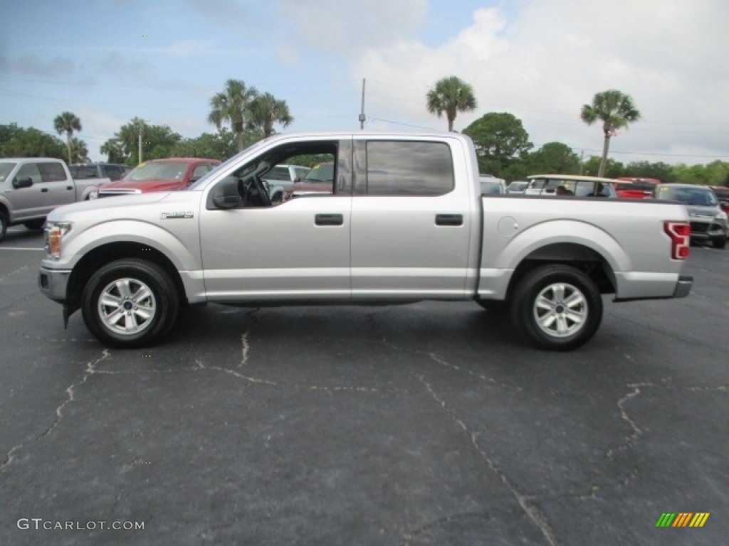 2018 F150 XLT SuperCrew - Ingot Silver / Earth Gray photo #2