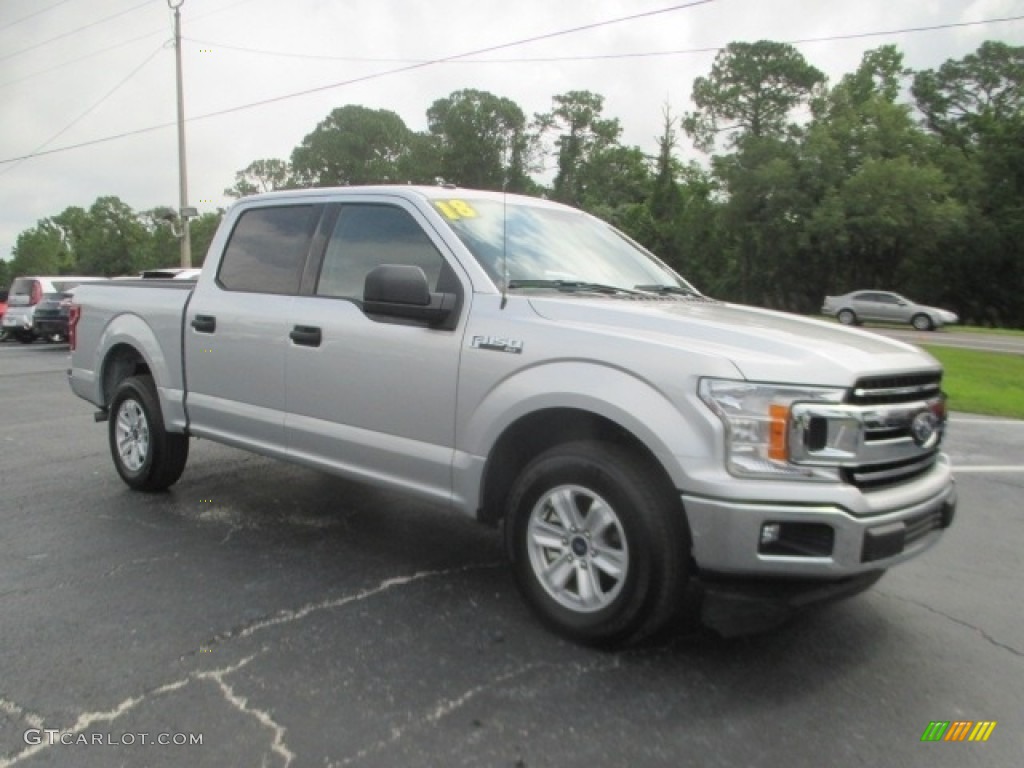 2018 F150 XLT SuperCrew - Ingot Silver / Earth Gray photo #7