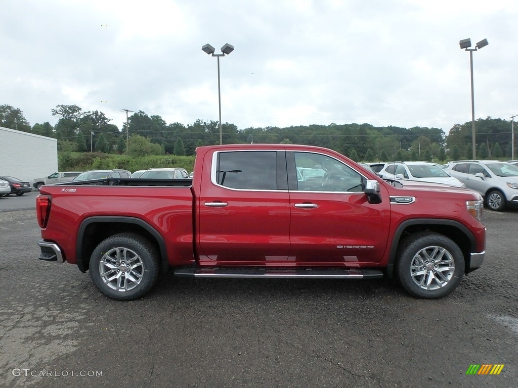 Red Quartz Tintcoat 2019 GMC Sierra 1500 SLT Crew Cab 4WD Exterior Photo #128985121