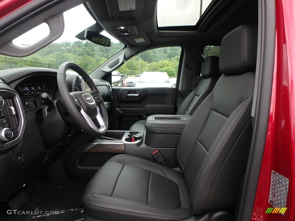 Jet Black Interior 2019 GMC Sierra 1500 SLT Crew Cab 4WD Photo #128985265