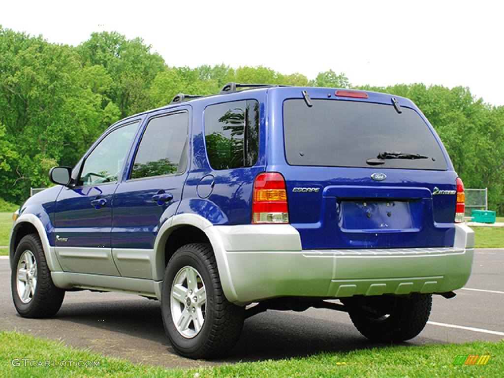 2006 Escape Hybrid 4WD - Sonic Blue Metallic / Medium/Dark Flint photo #28