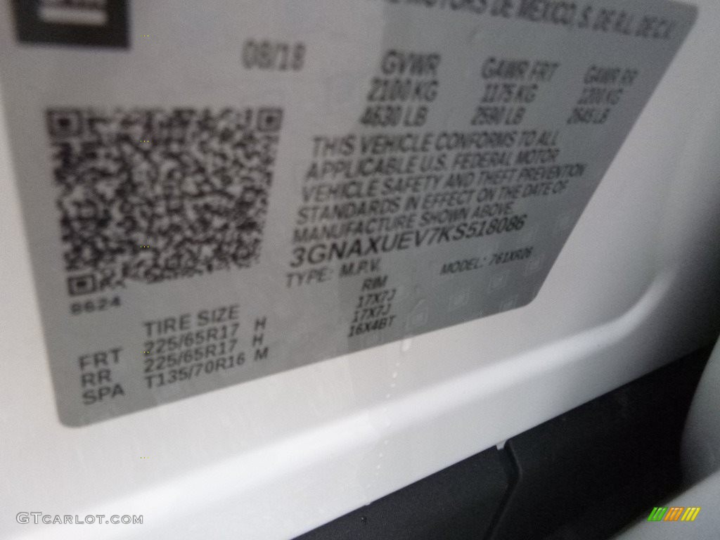 2019 Equinox LT AWD - Summit White / Jet Black photo #16