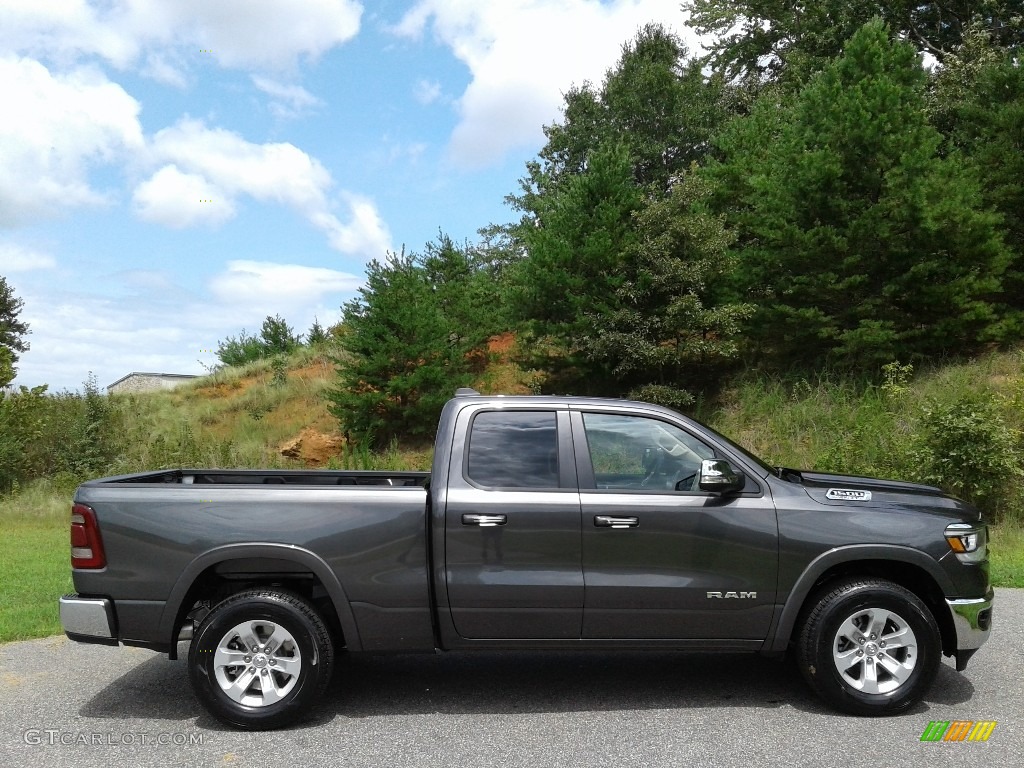 2019 1500 Laramie Quad Cab 4x4 - Granite Crystal Metallic / Black photo #5