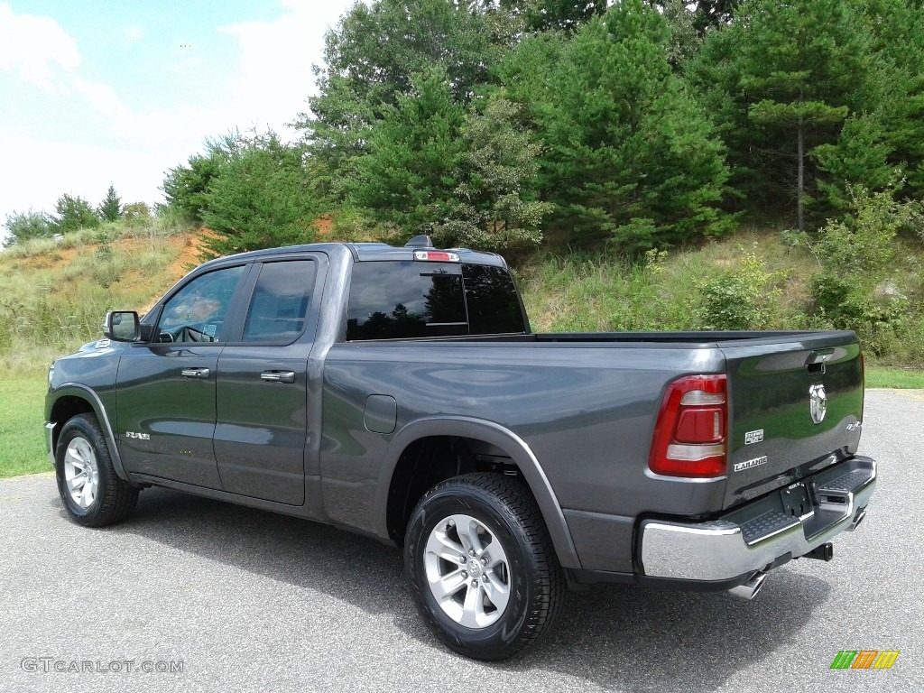 2019 1500 Laramie Quad Cab 4x4 - Granite Crystal Metallic / Black photo #8