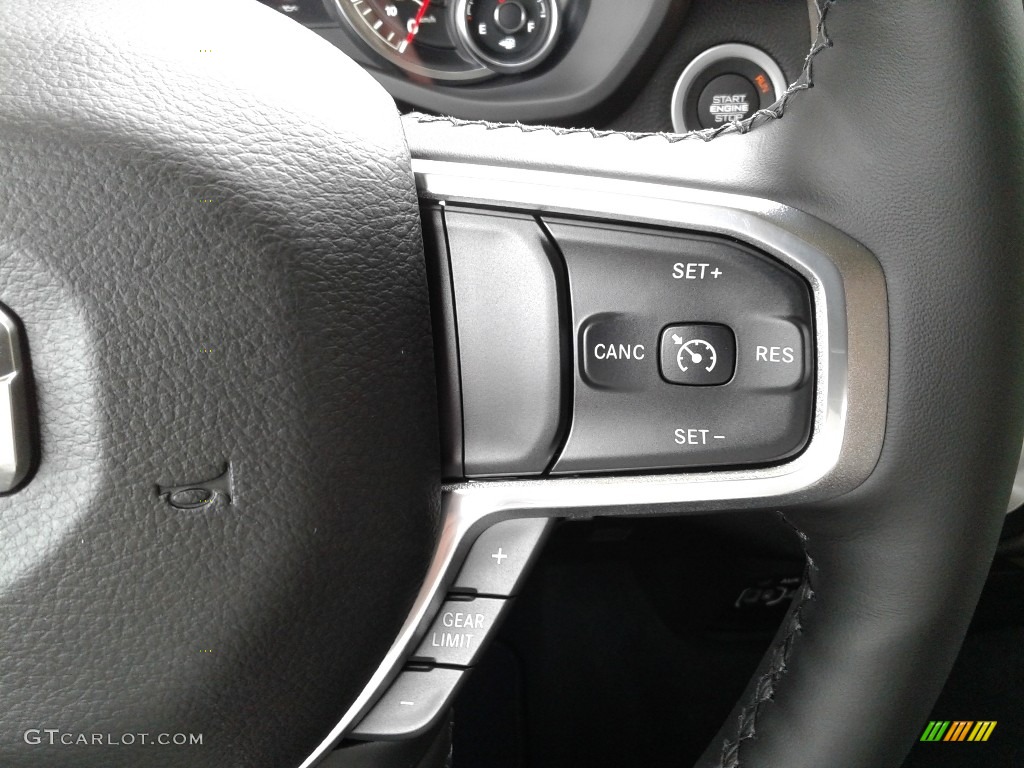 2019 Ram 1500 Laramie Quad Cab 4x4 Black Steering Wheel Photo #128990815