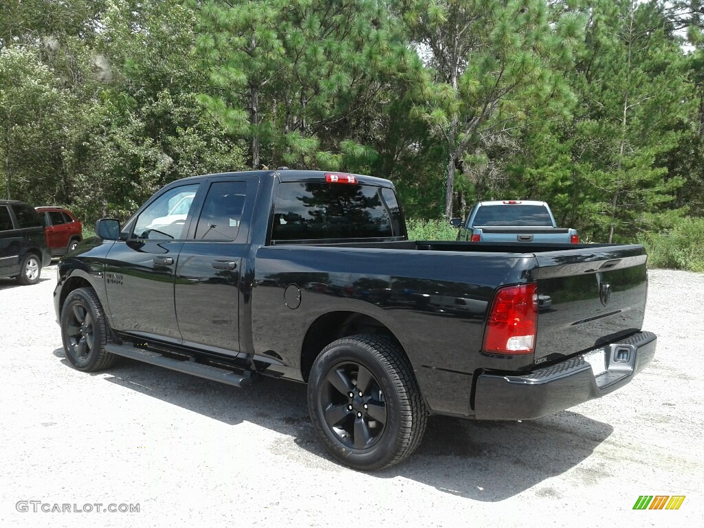 2018 1500 Express Quad Cab - Brilliant Black Crystal Pearl / Black/Diesel Gray photo #3