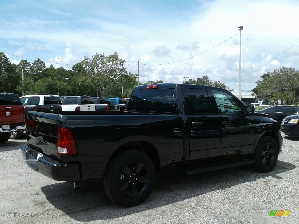 2018 1500 Express Quad Cab - Brilliant Black Crystal Pearl / Black/Diesel Gray photo #5