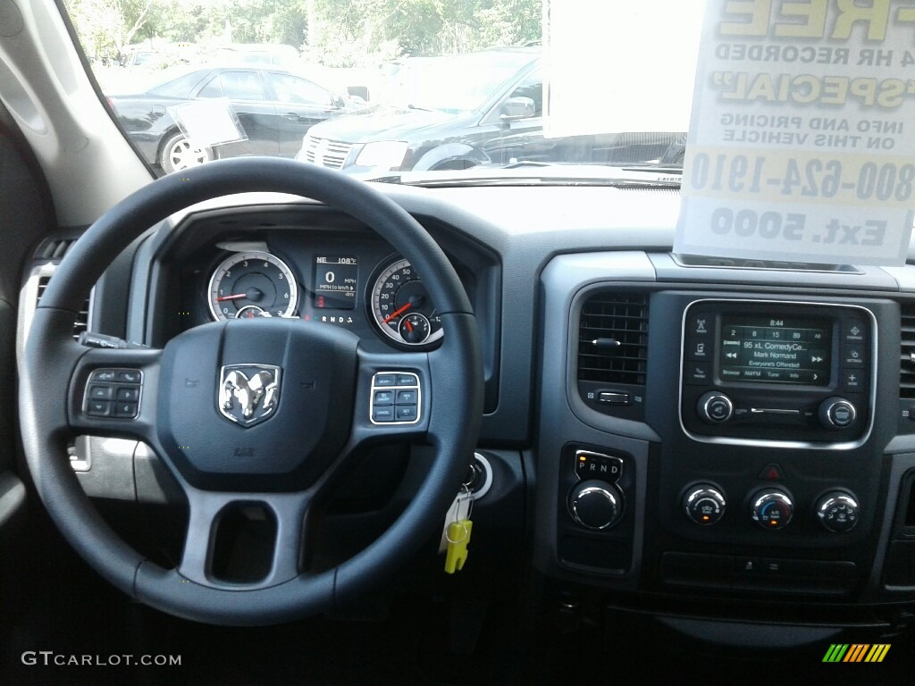 2018 1500 Express Quad Cab - Brilliant Black Crystal Pearl / Black/Diesel Gray photo #13