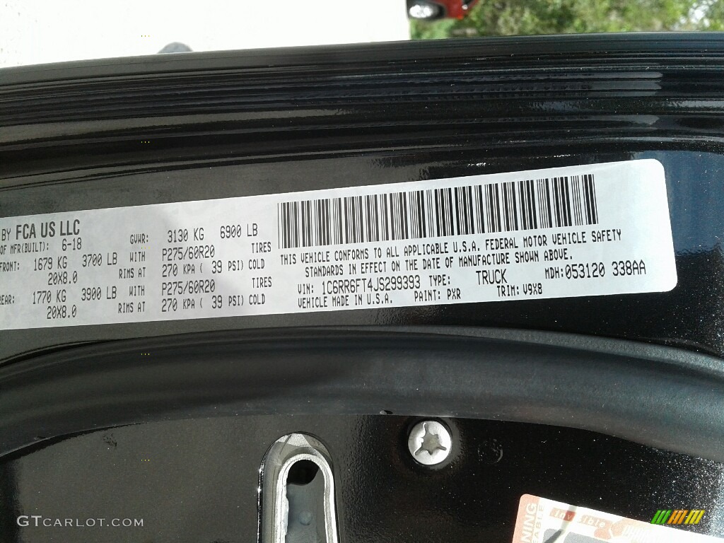 2018 1500 Express Quad Cab - Brilliant Black Crystal Pearl / Black/Diesel Gray photo #21