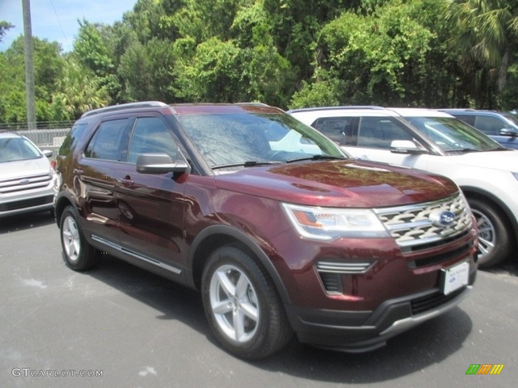 2018 Explorer XLT - Burgundy Velvet / Medium Stone photo #1