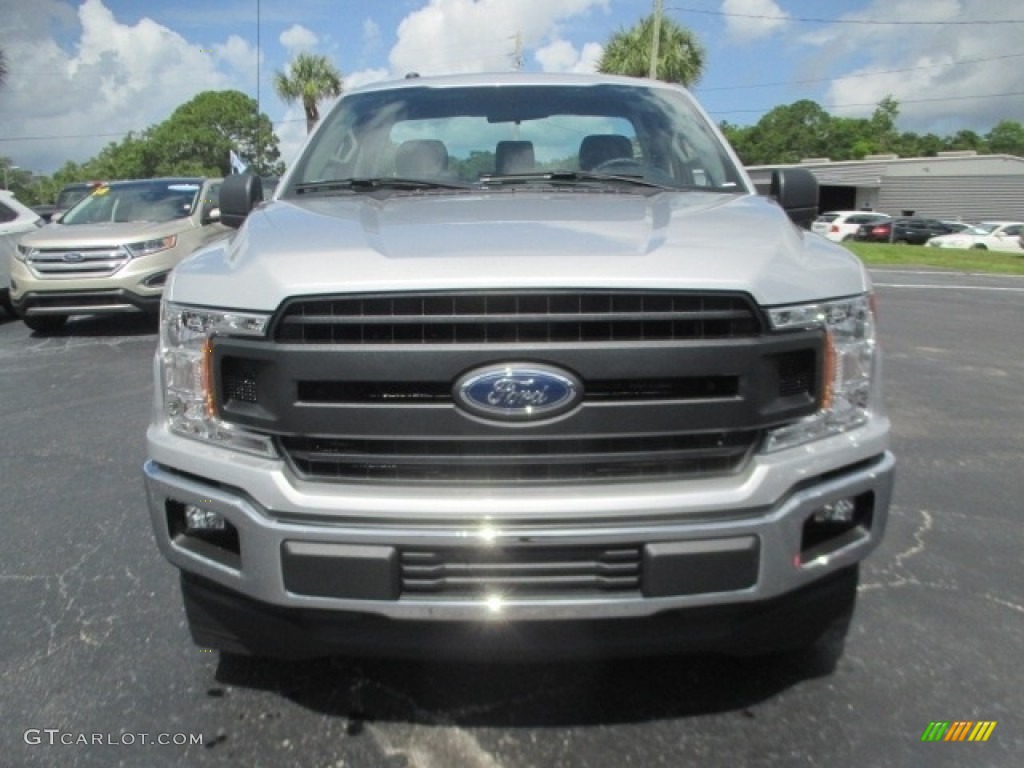 2018 F150 XL Regular Cab - Ingot Silver / Earth Gray photo #2