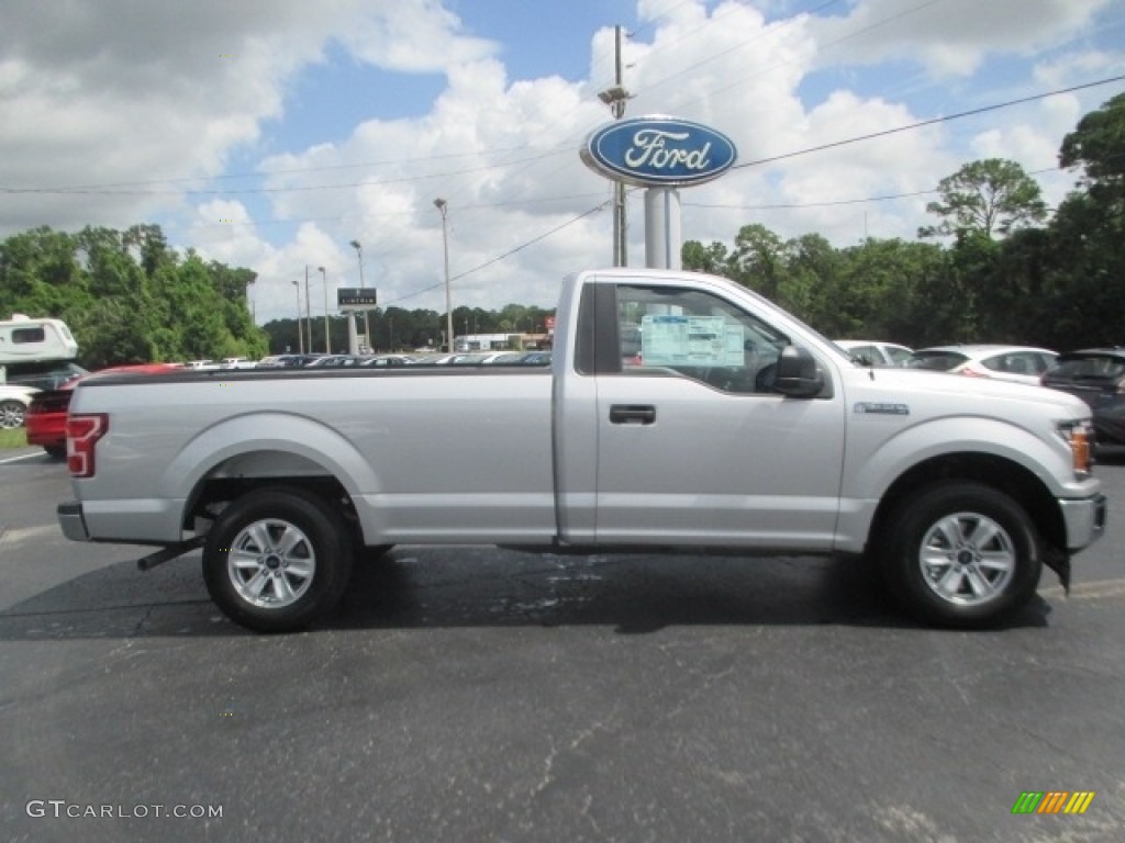 2018 F150 XL Regular Cab - Ingot Silver / Earth Gray photo #3