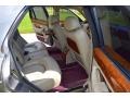 2000 Rolls-Royce Silver Seraph Cream/Burgundy Interior Rear Seat Photo