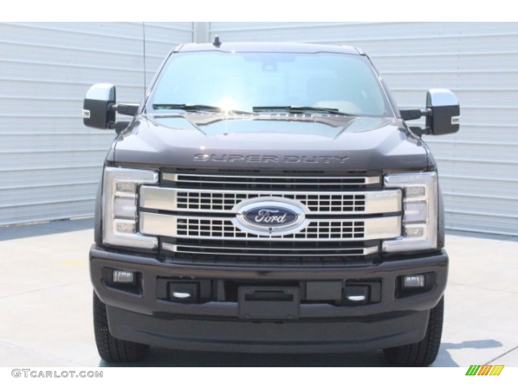 2019 F250 Super Duty Platinum Crew Cab 4x4 - Magma Red / Dark Marsala photo #2